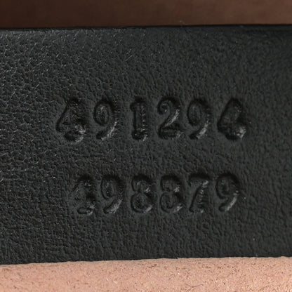 Gucci Calfskin Matelasse Animal Studs GG Marmont Belt Bag 85 34 Black 7 of 12
