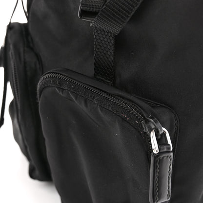 Prada Tessuto Nylon Vela Small Double Buckle Backpack Black 10 of 12