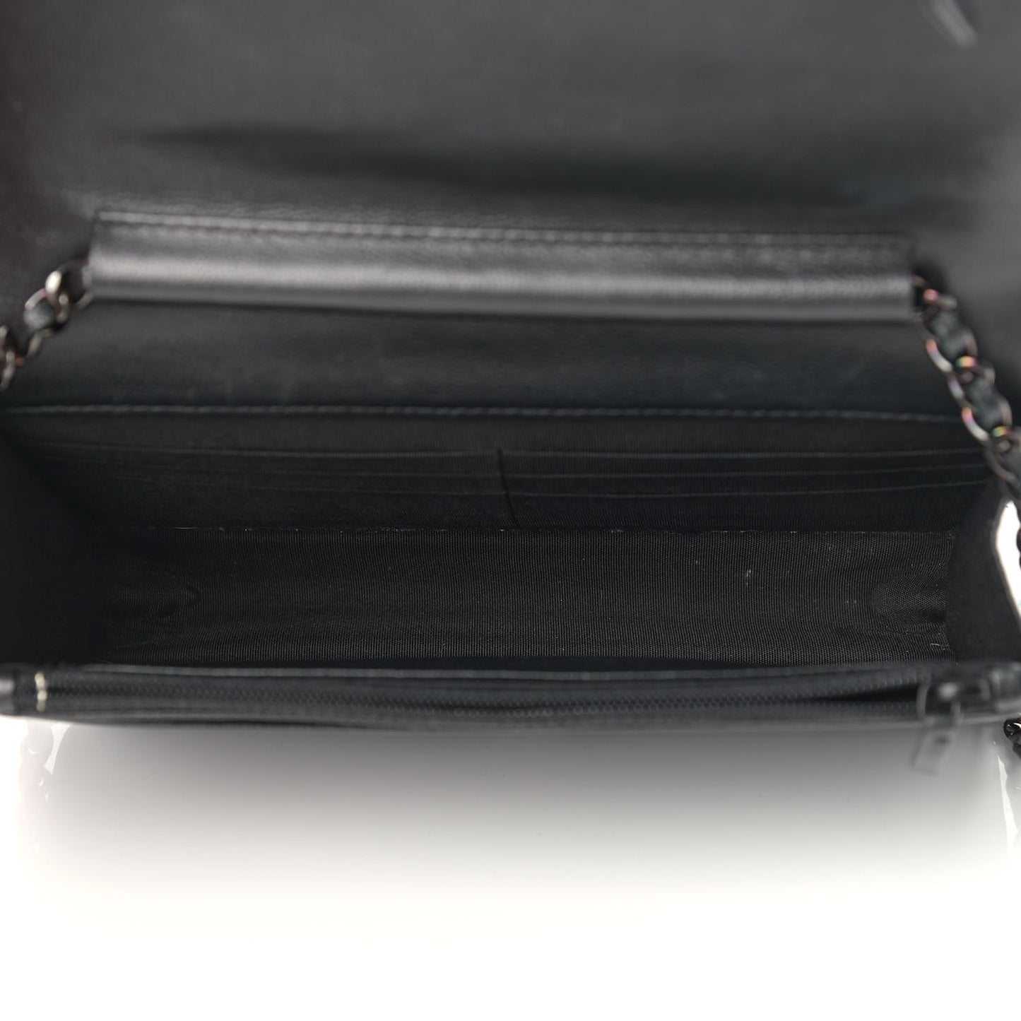 Caviar Quilted Boy Wallet On Chain WOC So Black