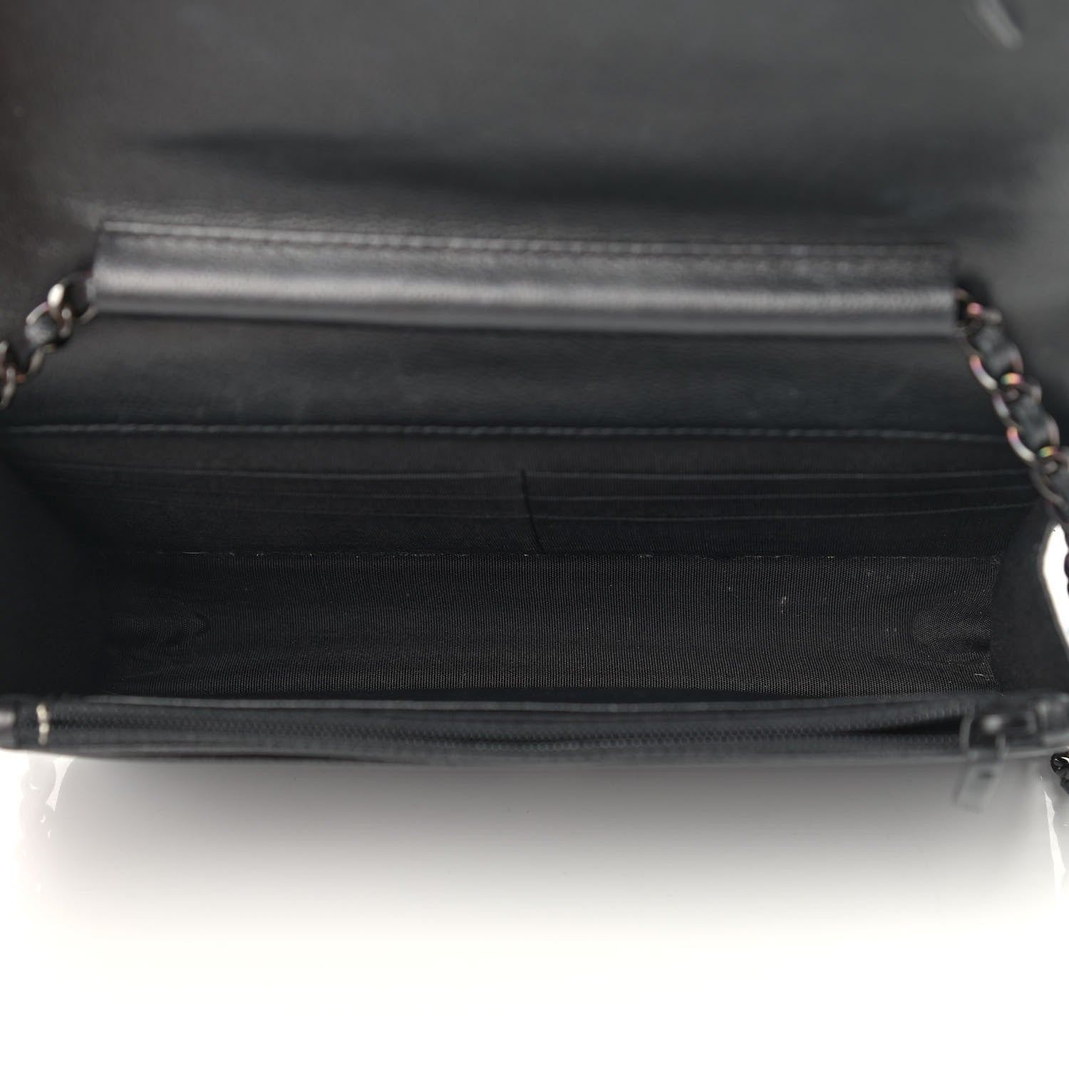 Chanel Caviar Quilted Boy Wallet On Chain WOC So Black 5 of 13