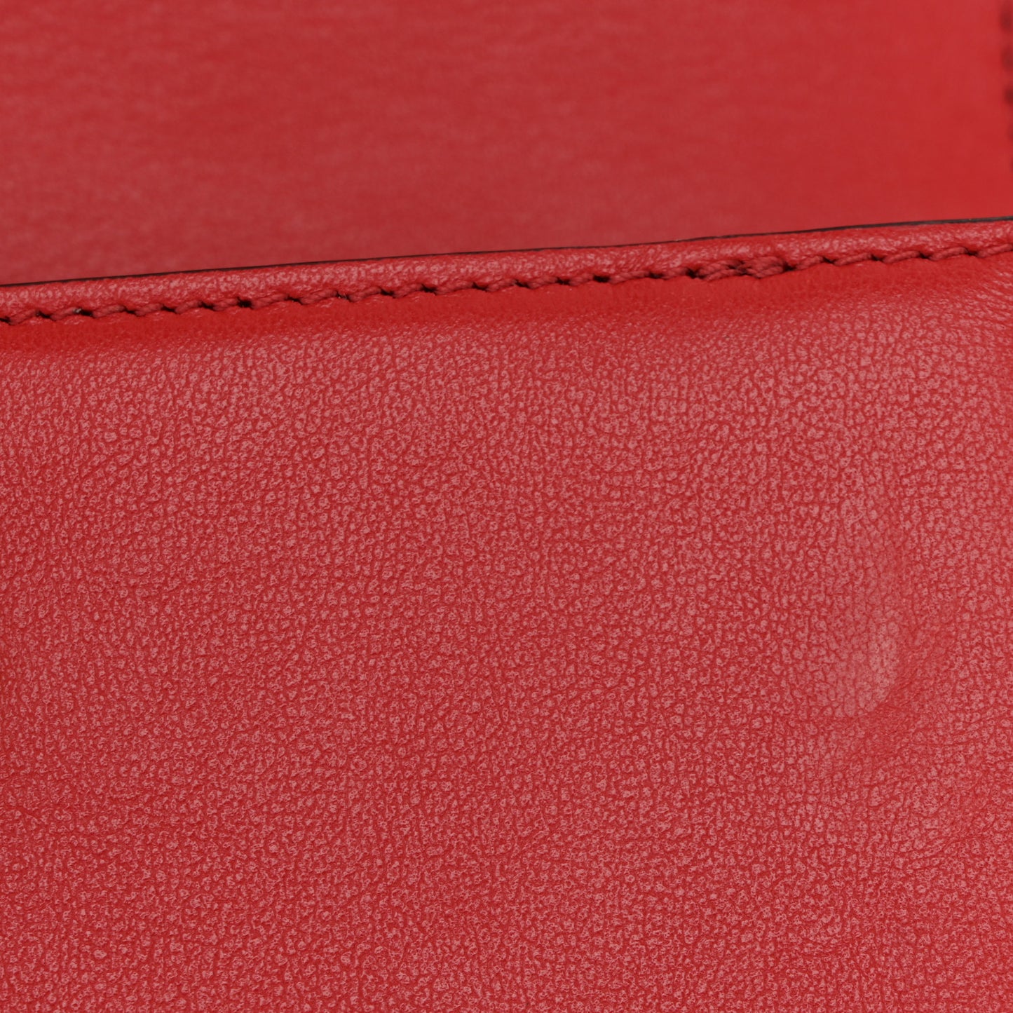 Calfskin Small Supervee Crossbody Bag Rouge Pur