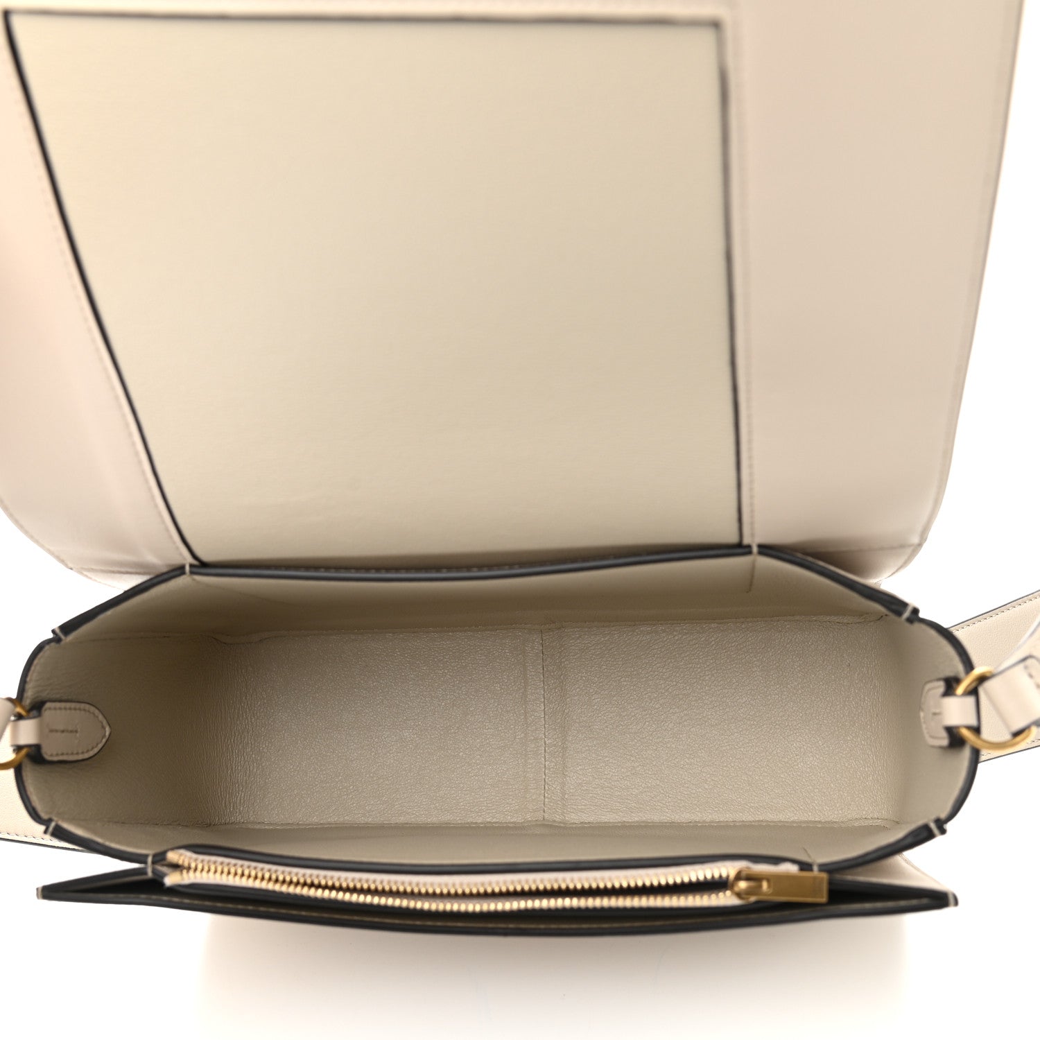Celine Shiny Smooth Calfskin Medium Frame Shoulder Bag Grege Storm 5 of 9