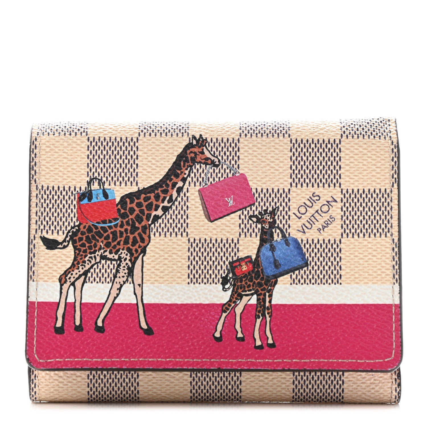 Louis Vuitton Damier Azur 2017 Christmas Animation Victorine Wallet 1 of 7