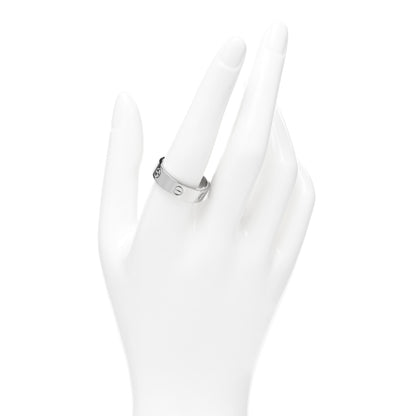 Cartier 18K White Gold 5.5mm LOVE Ring 61 9.75 2 of 5