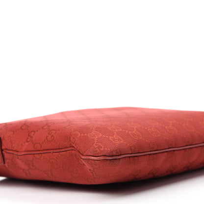 Gucci Monogram Medium Flat Messenger Bag Red 6 of 12