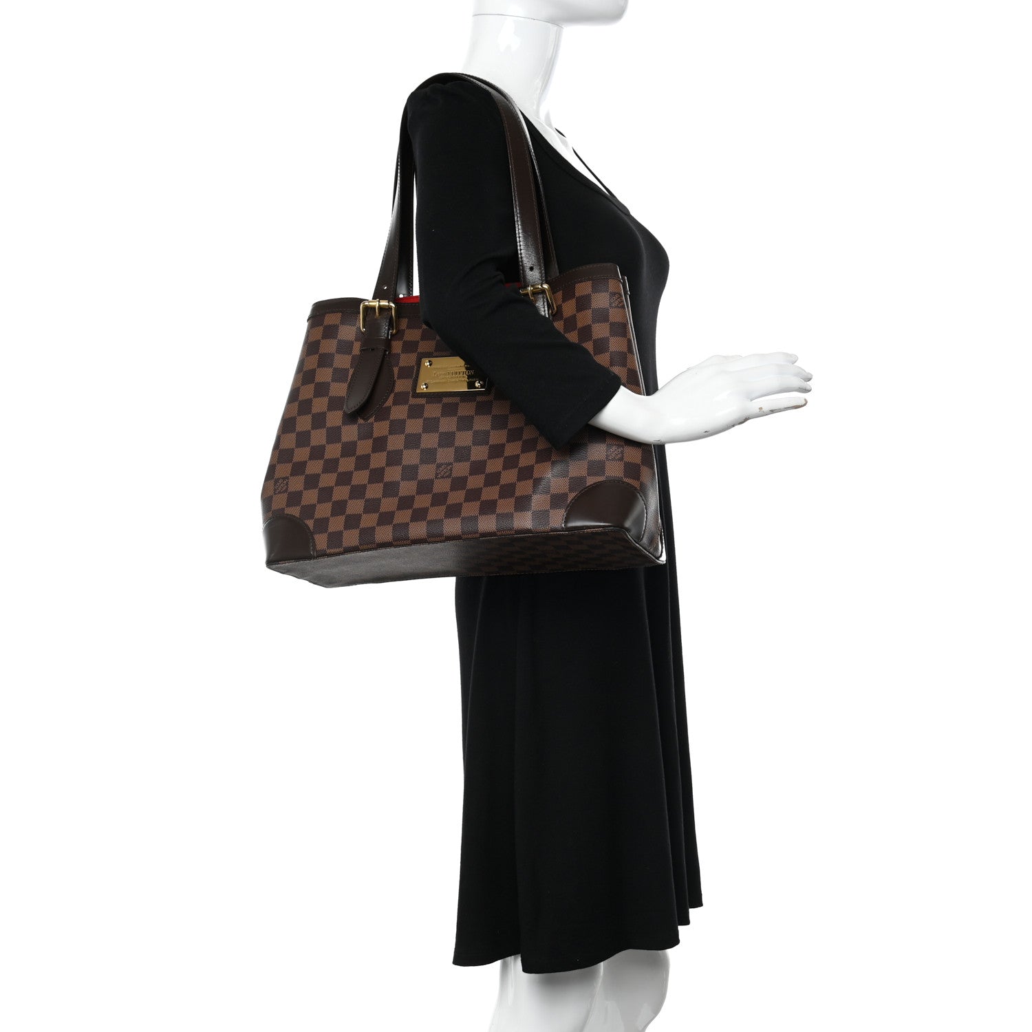 Louis Vuitton Damier Ebene Hampstead MM 2 of 9