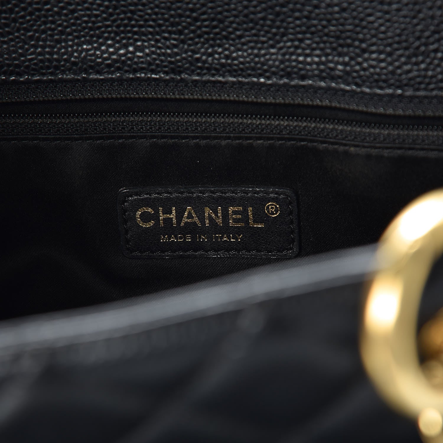 Chanel Caviar Quilted Grand Shopping Tote GST Black 6 of 9