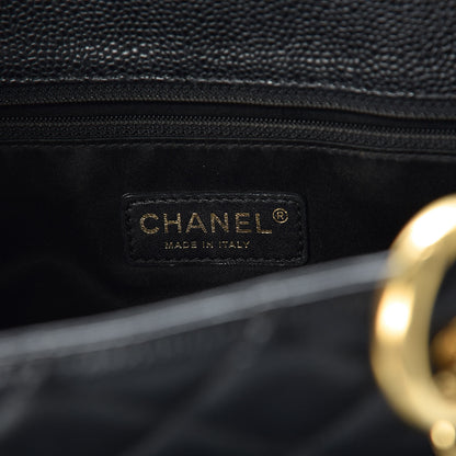 Chanel Caviar Quilted Grand Shopping Tote GST Black 6 of 9