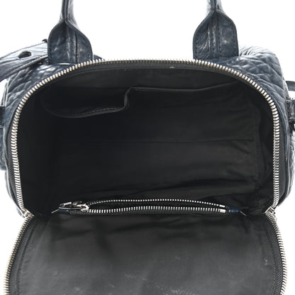 Alexander Wang Pebbled Lambskin Rockie Navy Rhodium Hardware 4 of 10