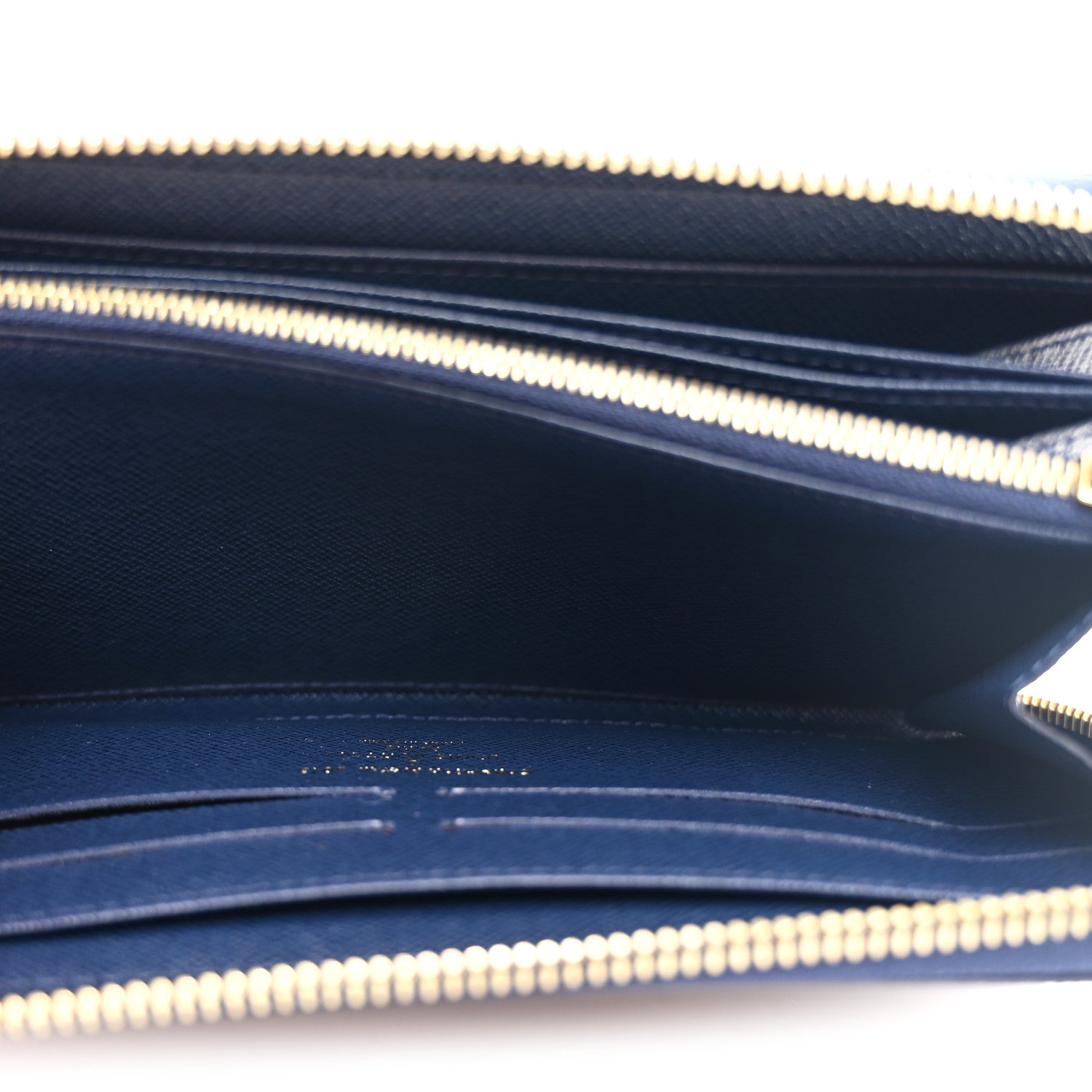 Louis Vuitton Damier Paillettes Zippy Wallet Blue 7 of 9