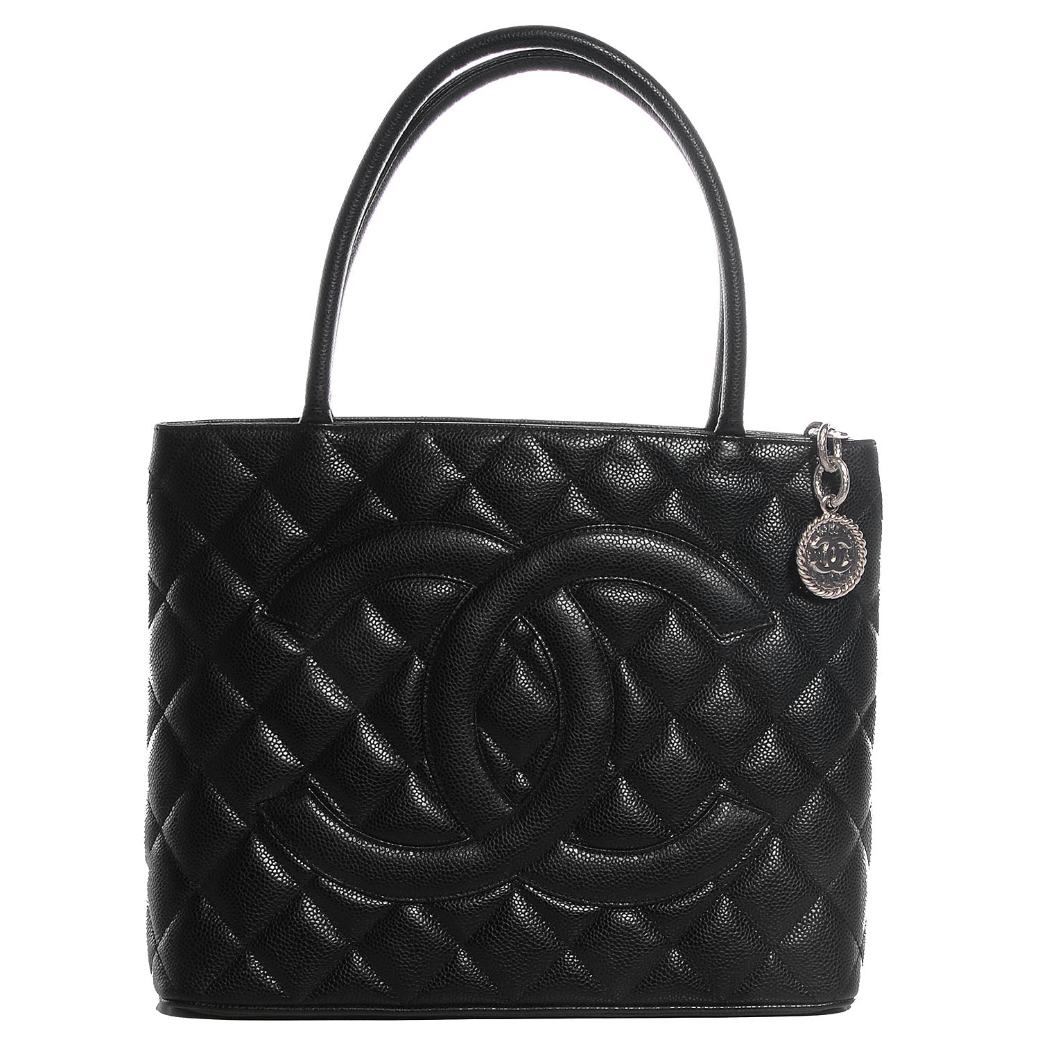 Chanel Caviar Medallion Tote Black 1 of 7