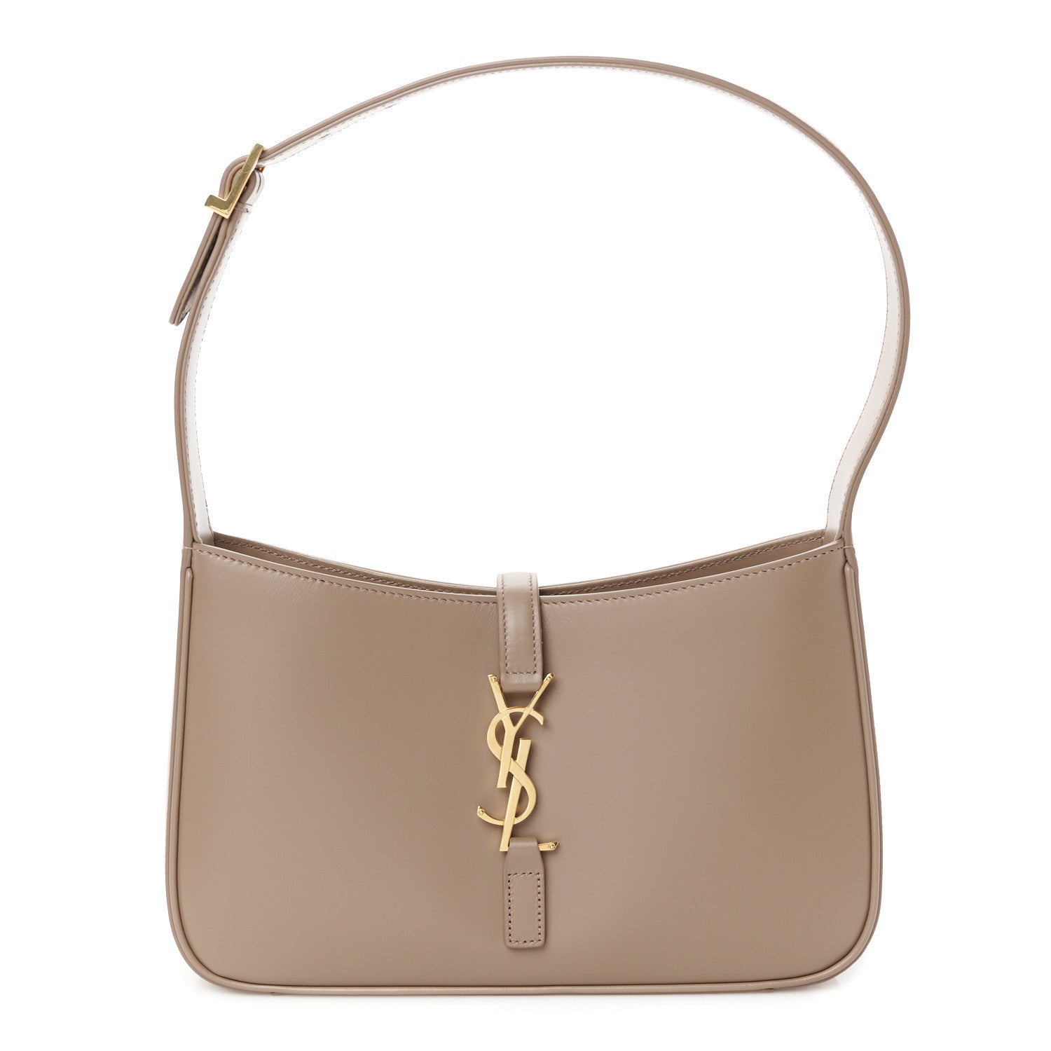 Saint Laurent Smooth Calfskin Le 5 A 7 Hobo Taupe 1 of 10