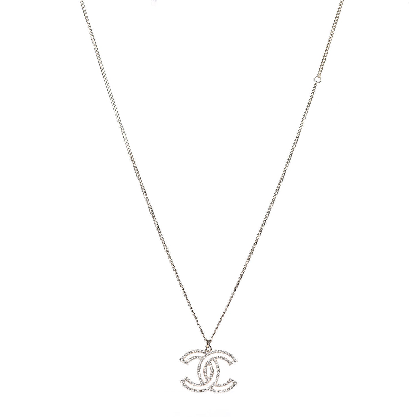 Crystal CC 100 Anniversary Necklace Gold