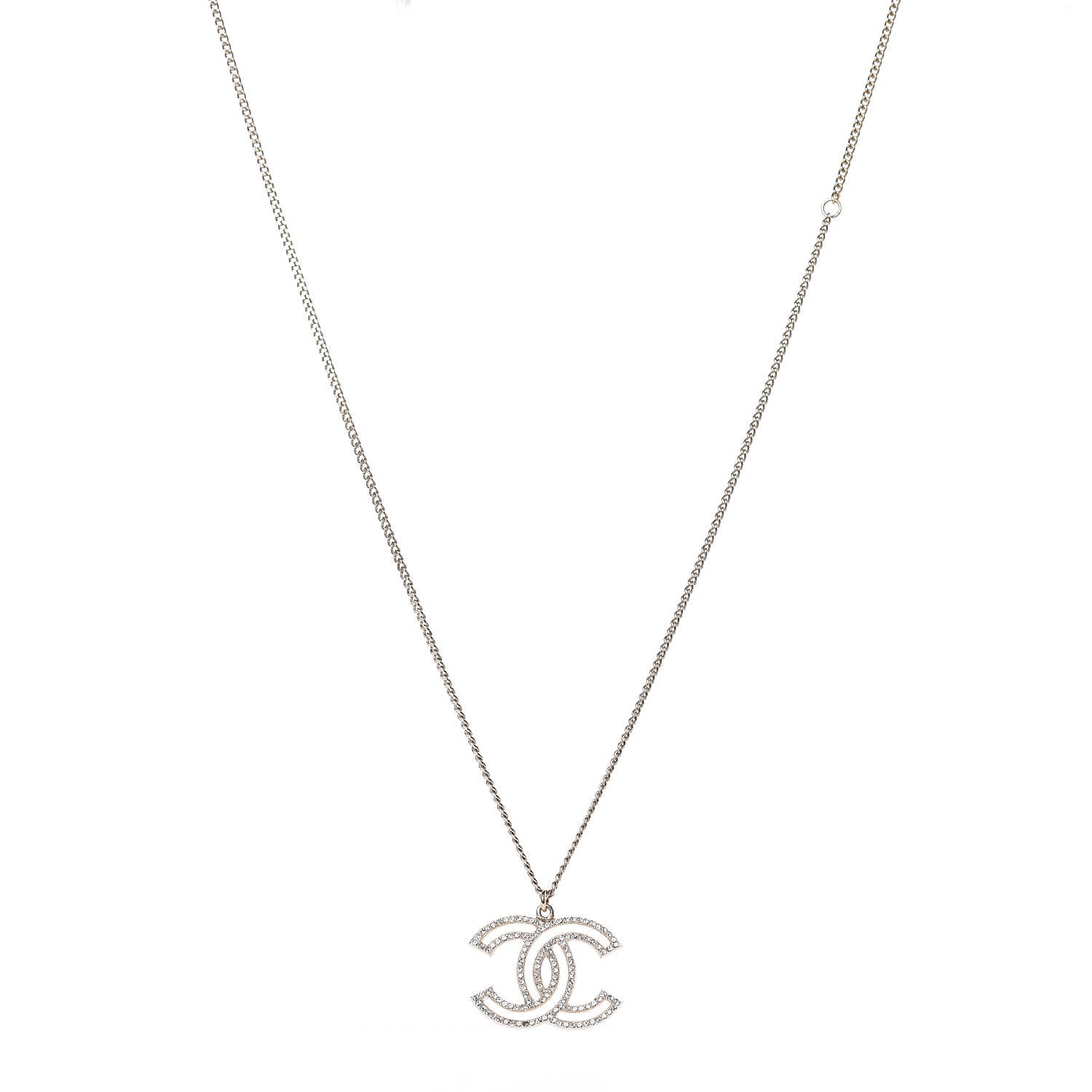 Chanel Crystal CC 100 Anniversary Necklace Gold 1 of 7