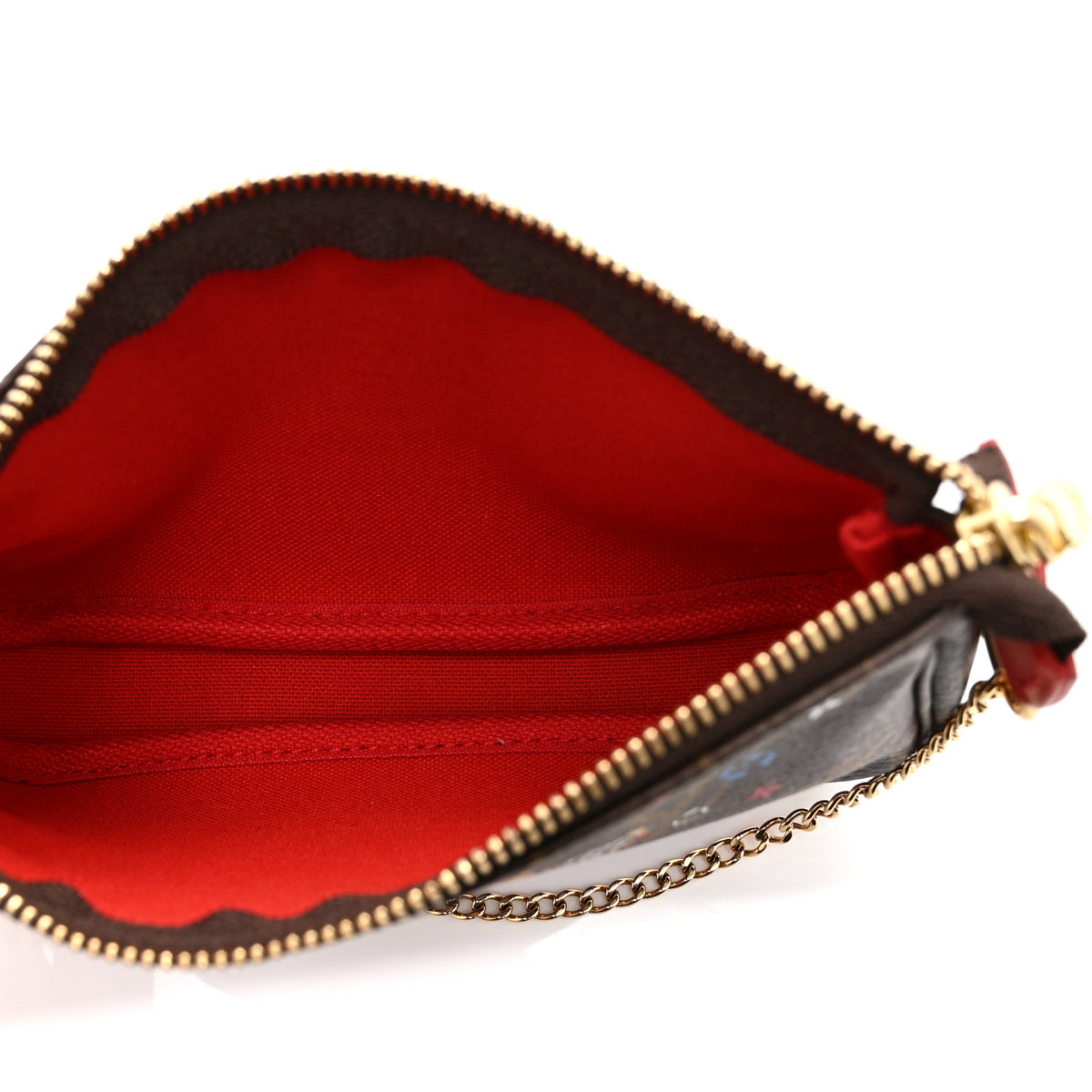 Monogram 2020 Christmas Animation Bumper Cars Mini Pochette Accessories Coquelicot