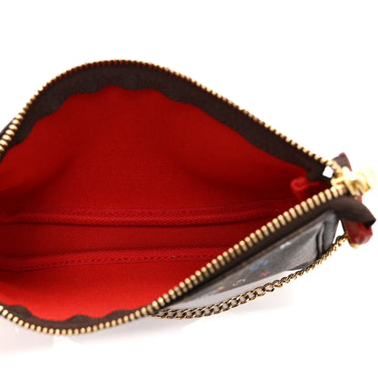 Louis Vuitton Monogram 2020 Christmas Animation Bumper Cars Mini Pochette Accessories Coquelicot 5 of 11