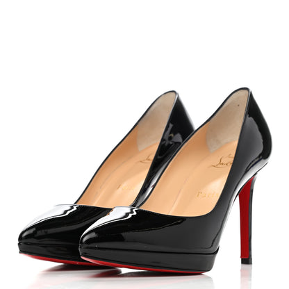Christian Louboutin Patent Pigalle Plato 100 Pumps 36 Black 3 of 9