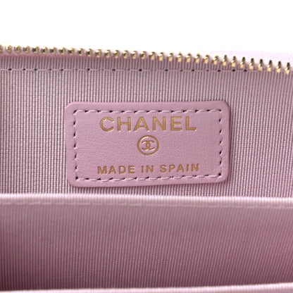 Chanel Caviar Quilted Zip Coin Purse Light Pink 6 of 8