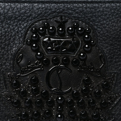 Christian Louboutin Calfskin Panettone Studded Wristlet Wallet Black 8 of 8