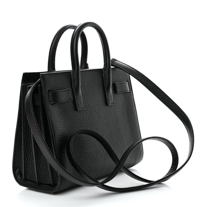 Saint Laurent Grained Calfskin Nano Sac De Jour Black 2 of 8