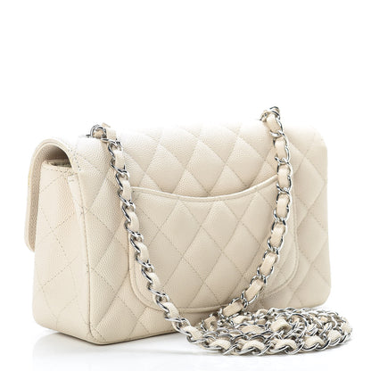 Chanel Caviar Quilted Mini Rectangular Flap Light Beige 3 of 13