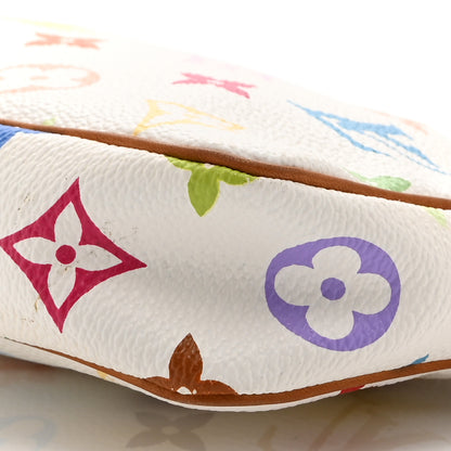 Louis Vuitton Monogram Multicolor Pochette Accessories White 10 of 11