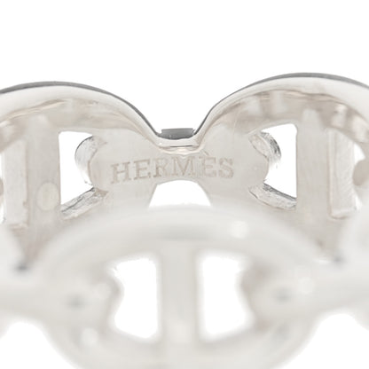 Hermes Sterling Silver PM Chaine d'Ancre Enchainee Band Ring 55 7.25 4 of 6