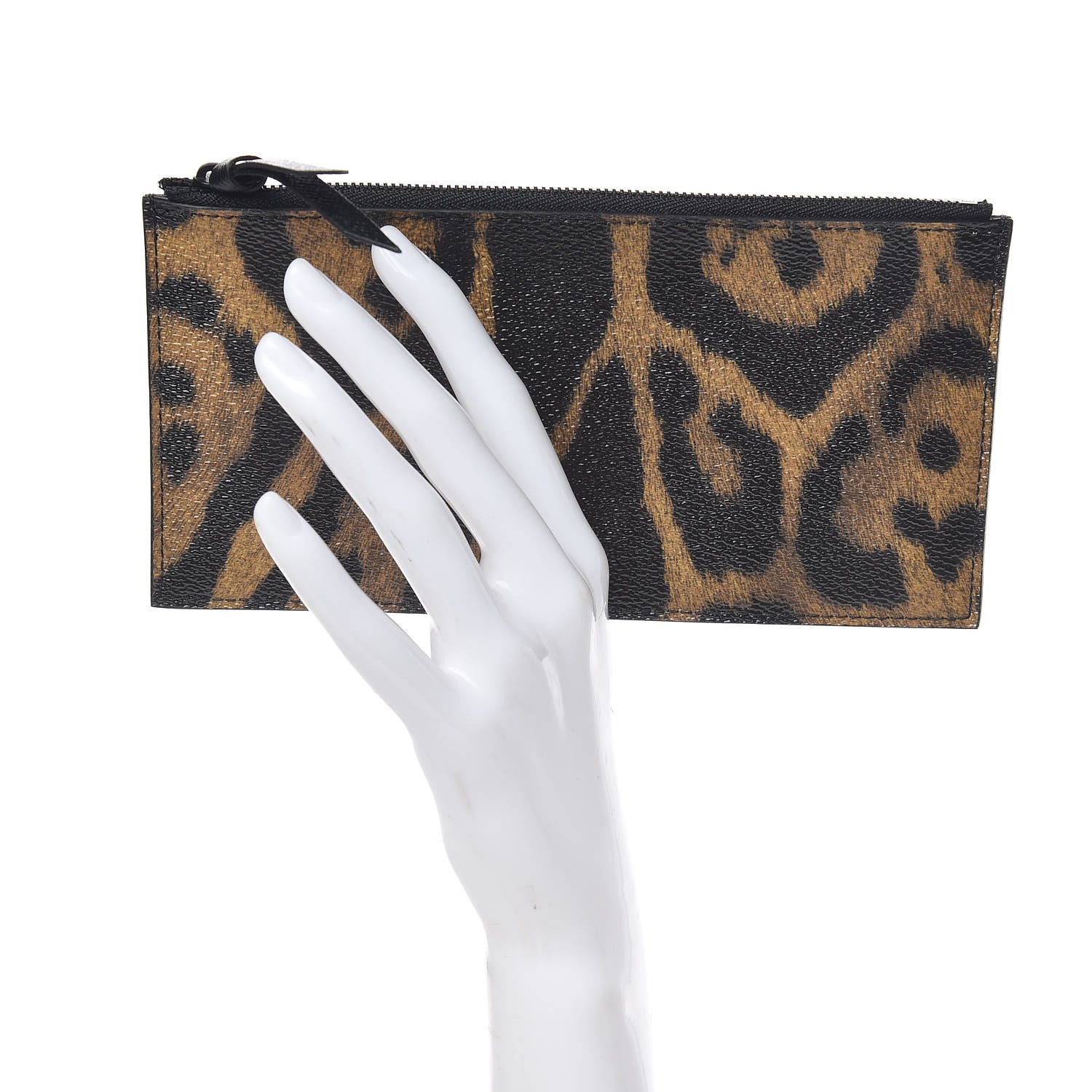 Louis Vuitton Monogram Animal Print Felicie Chain Wallet Zippered Insert 3 of 7