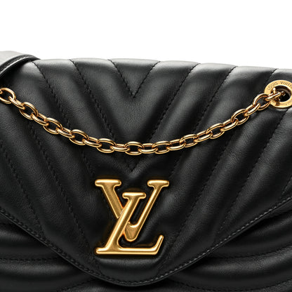 Louis Vuitton Calfskin LV New Wave Chain Bag GM Black 7 of 9