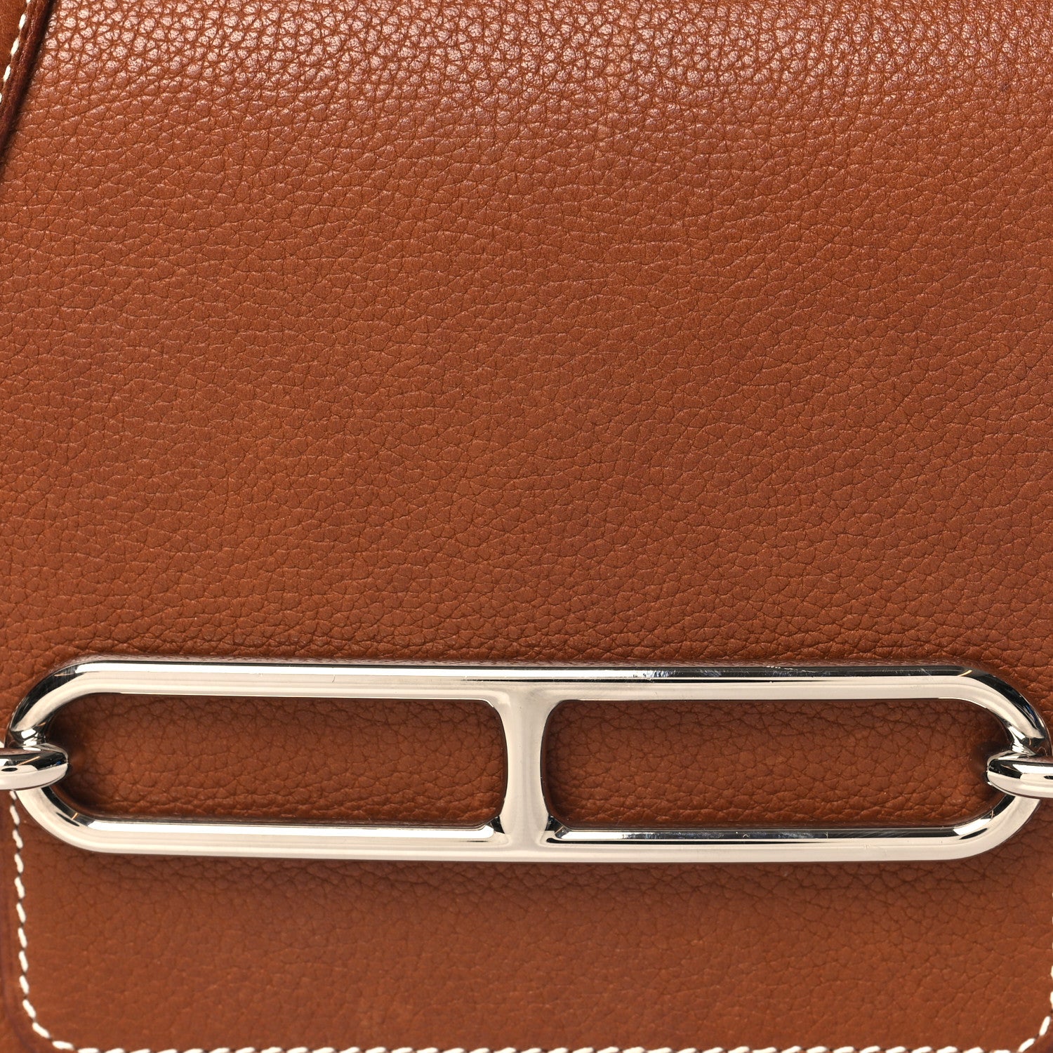 Hermes Barenia Faubourg Mini Sac Roulis Fauve 9 of 11