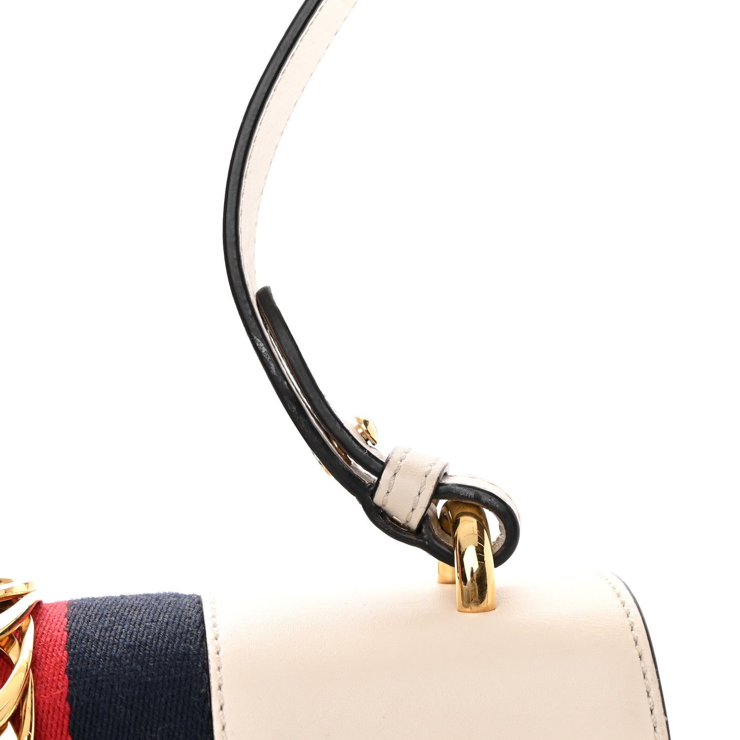 Gucci Calfskin Small Sylvie Shoulder Bag Off White 12 of 15