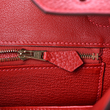 Hermes Togo Birkin 30 Rouge Casaque 28 of 30
