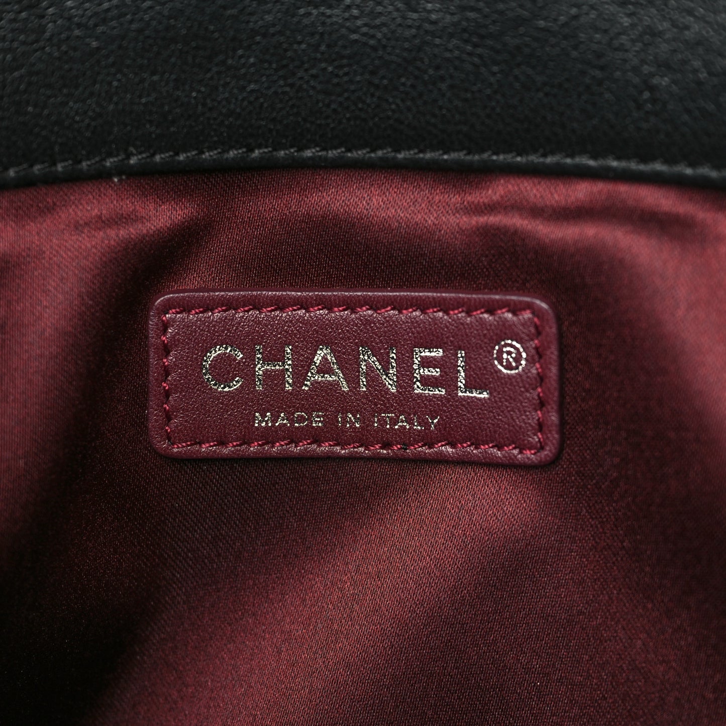 Calfskin Quilted Document Portfolio Holder Black