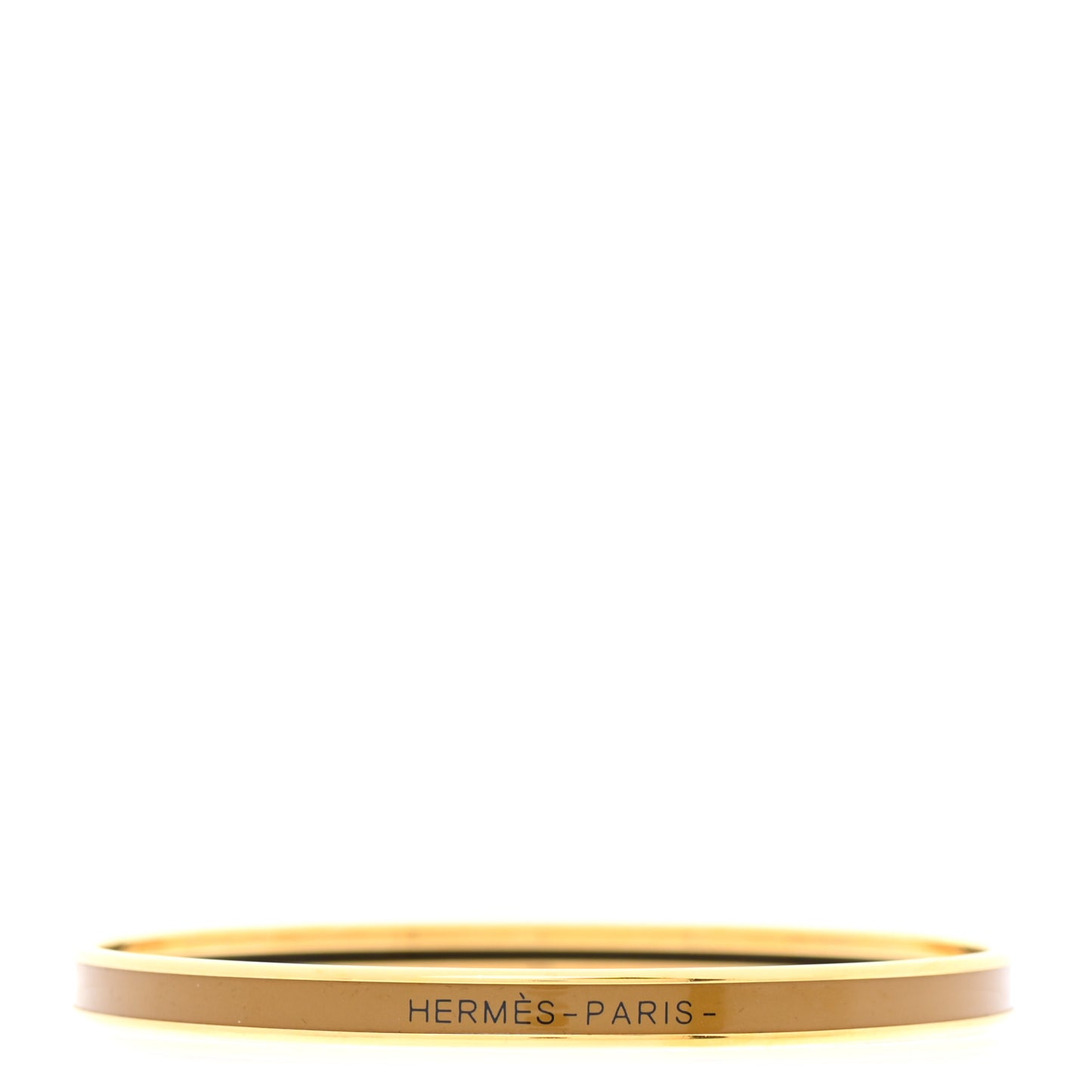 Enamel Uni Bangle Bronze Dore