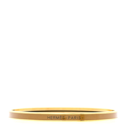 Hermes Enamel Uni Bangle Bronze Dore 1 of 6