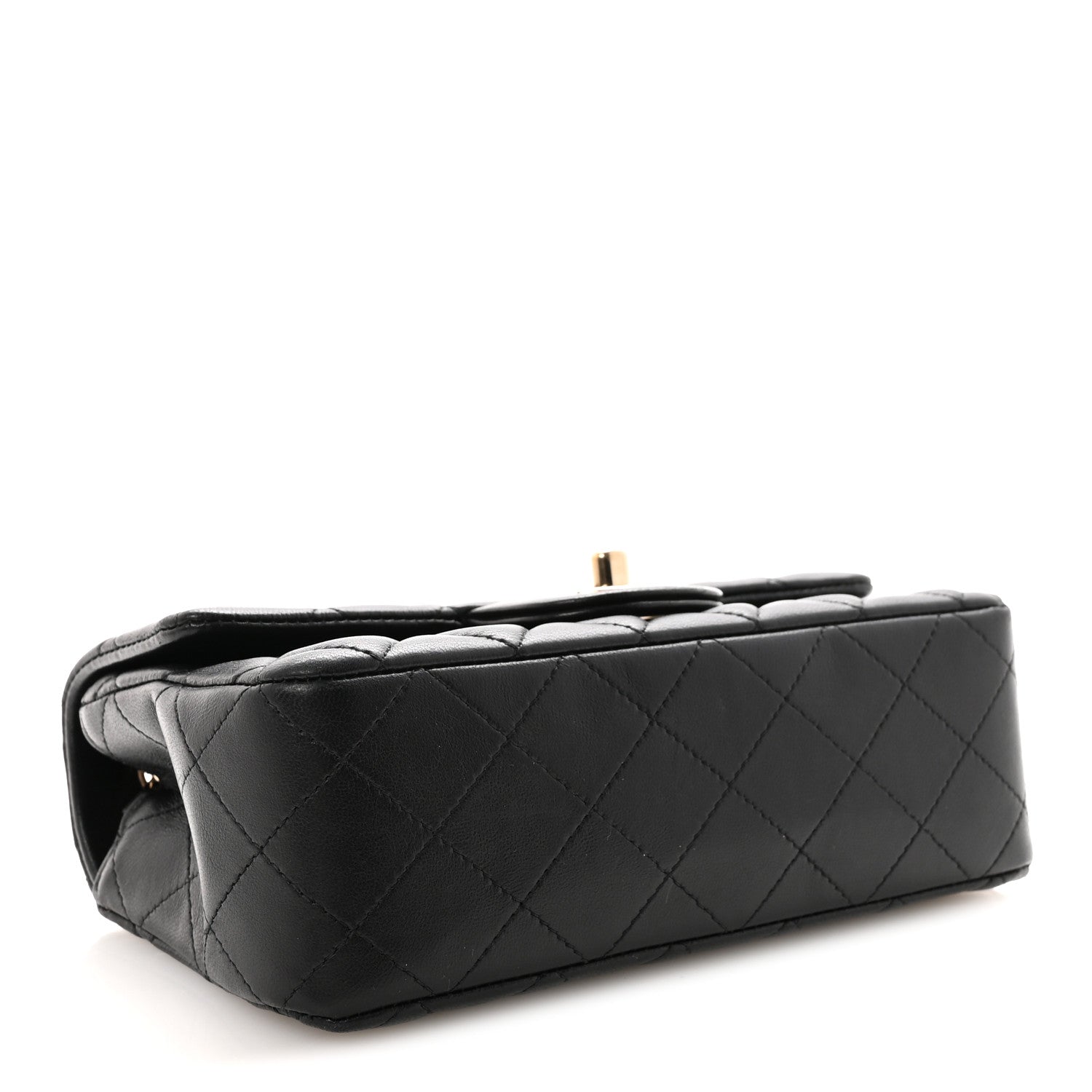 Chanel Lambskin Quilted Mini Rectangular Flap Black 4 of 10