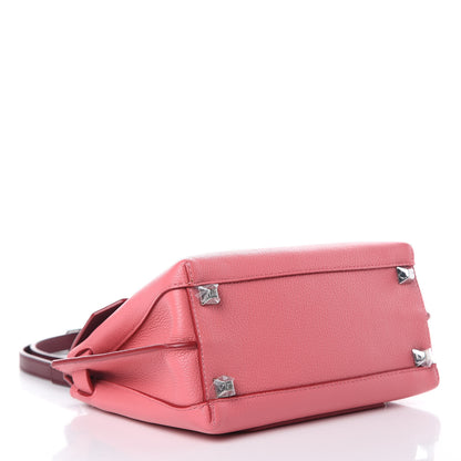 MCM Grained Calfskin Small Milla Crossbody Marigold Orange Burgundy 4 of 8