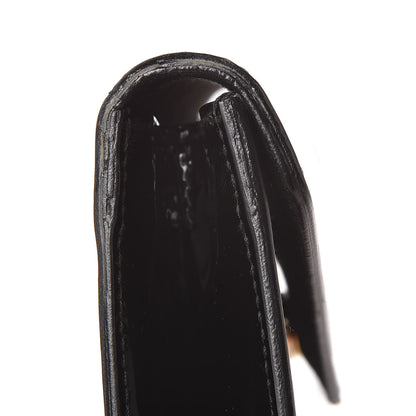 Saint Laurent Patent Y-Mail Clutch Black 9 of 10