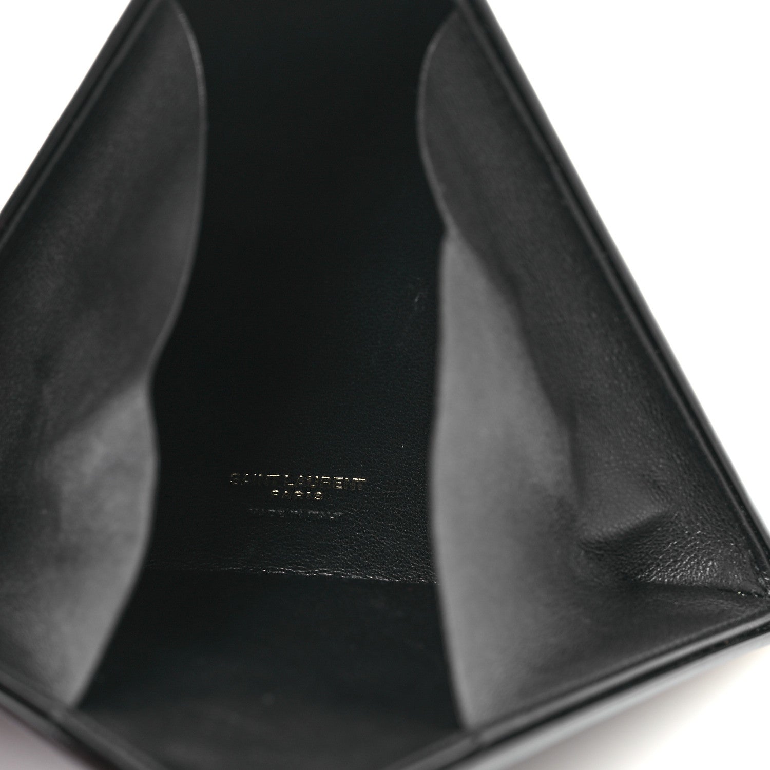 Saint Laurent Patent Pyramid Clutch Black 4 of 9