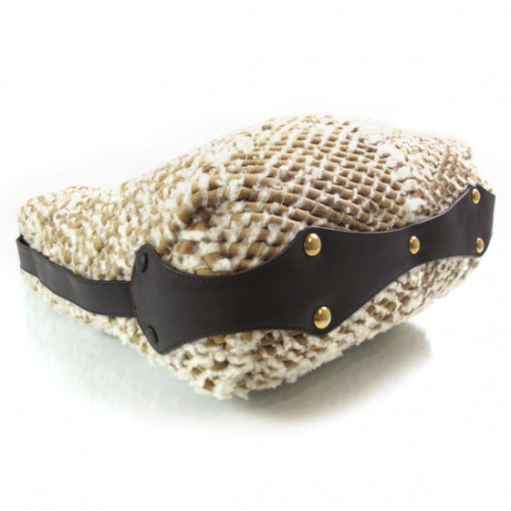 FASHIONPHILE SALVATOREFERRAGAMOWovenShearlingBag 6 of 12