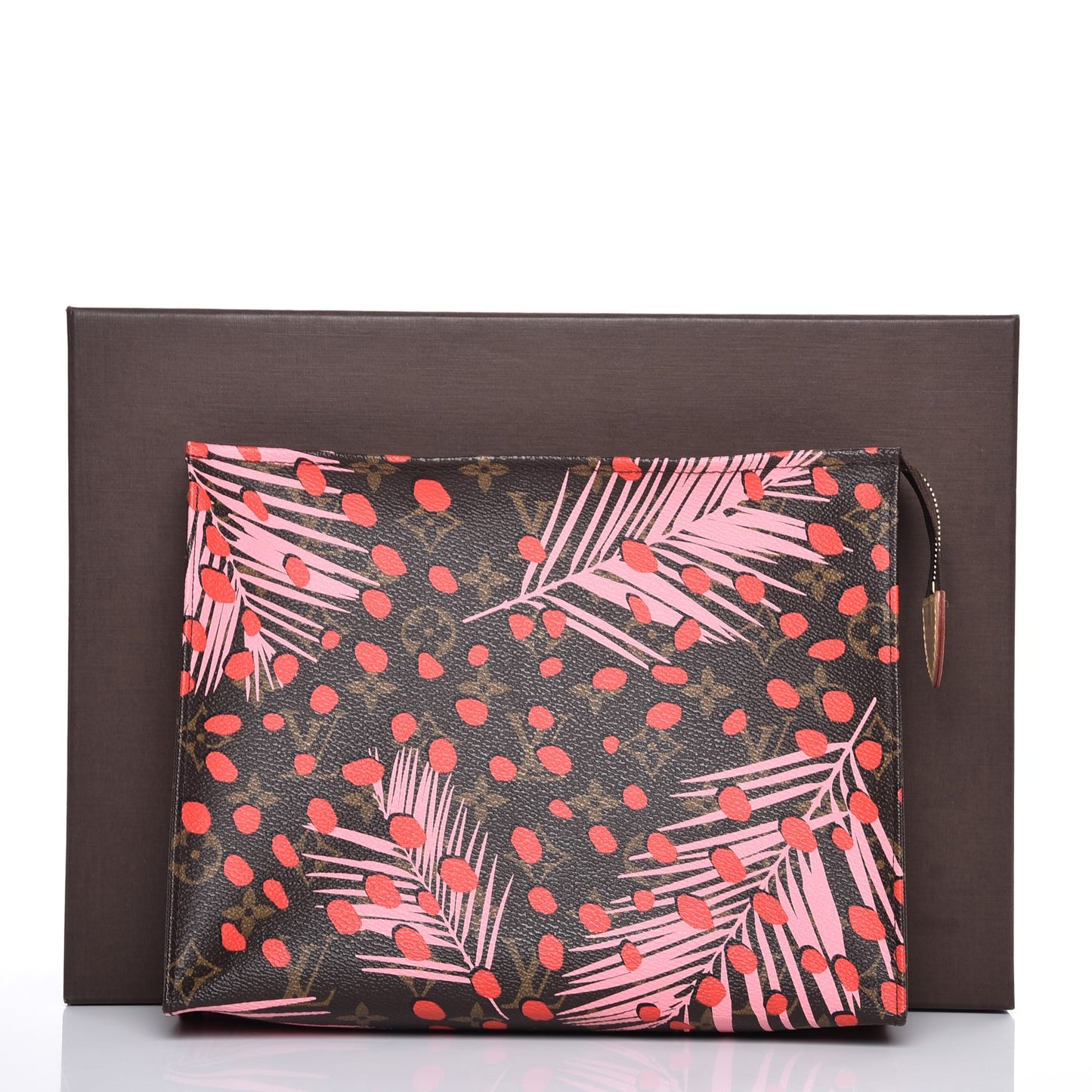 Monogram Jungle Dots Toiletry Pouch 26 Sugar Pink Poppy
