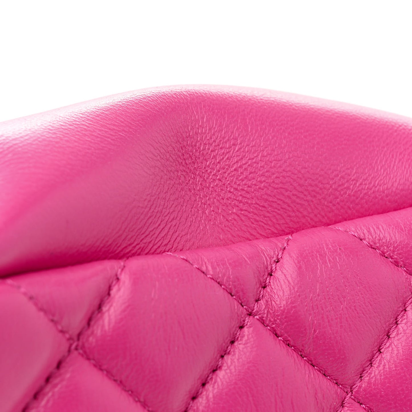 Nappa Quilted Medusa Chain Crossbody Pink