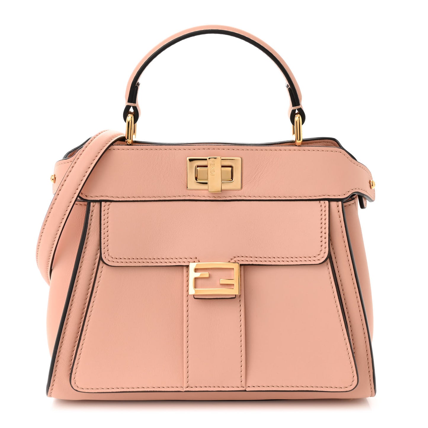Nappa Pocket Mini Peekaboo Iconic Satchel Baby Pink