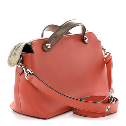 Fendi Vitello Dolce 4 Color Medium By The Way Boston Bag Pimento Black Multicolor 3 of 13
