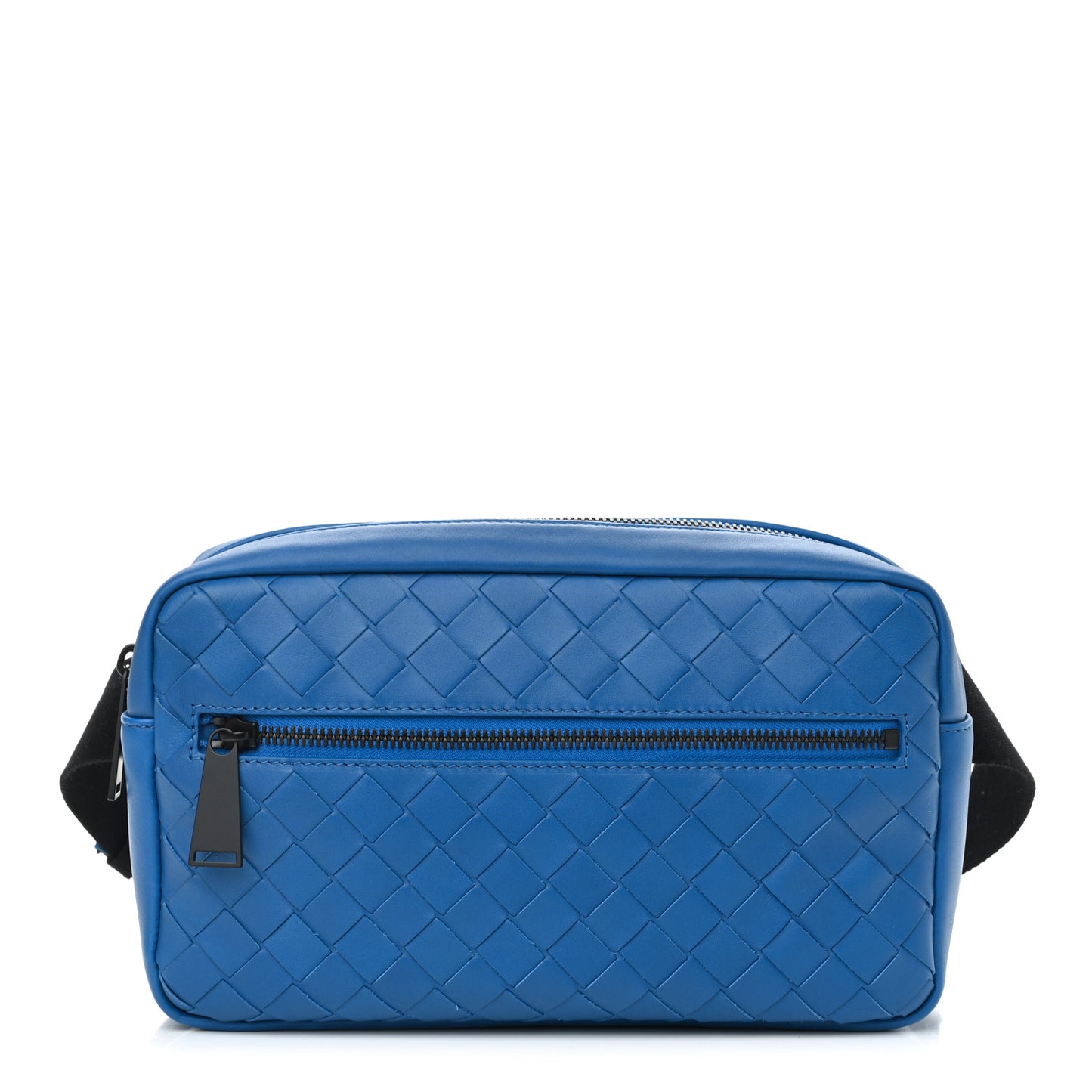 Nappa Intrecciato Belt Bag Blue
