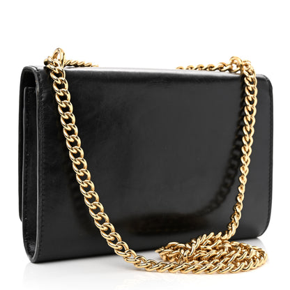 Louis Vuitton Calfskin Chain Louise MM Black 3 of 13