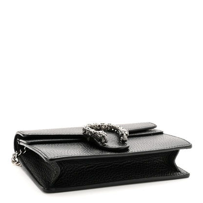 Gucci Calfskin Super Mini Dionysus Shoulder Bag Black 4 of 10