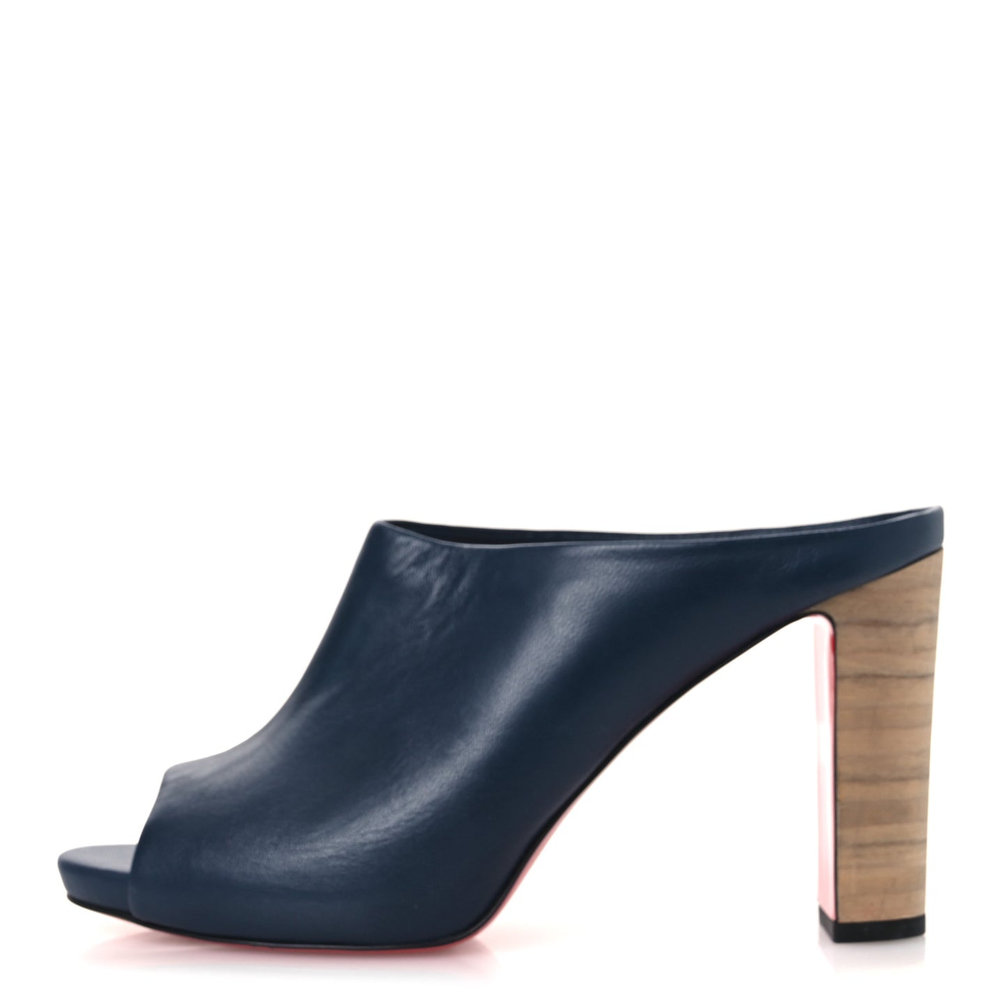 Nappa Corinthe 100 Peep Toe Mule 40.5 40.5 Version Denim