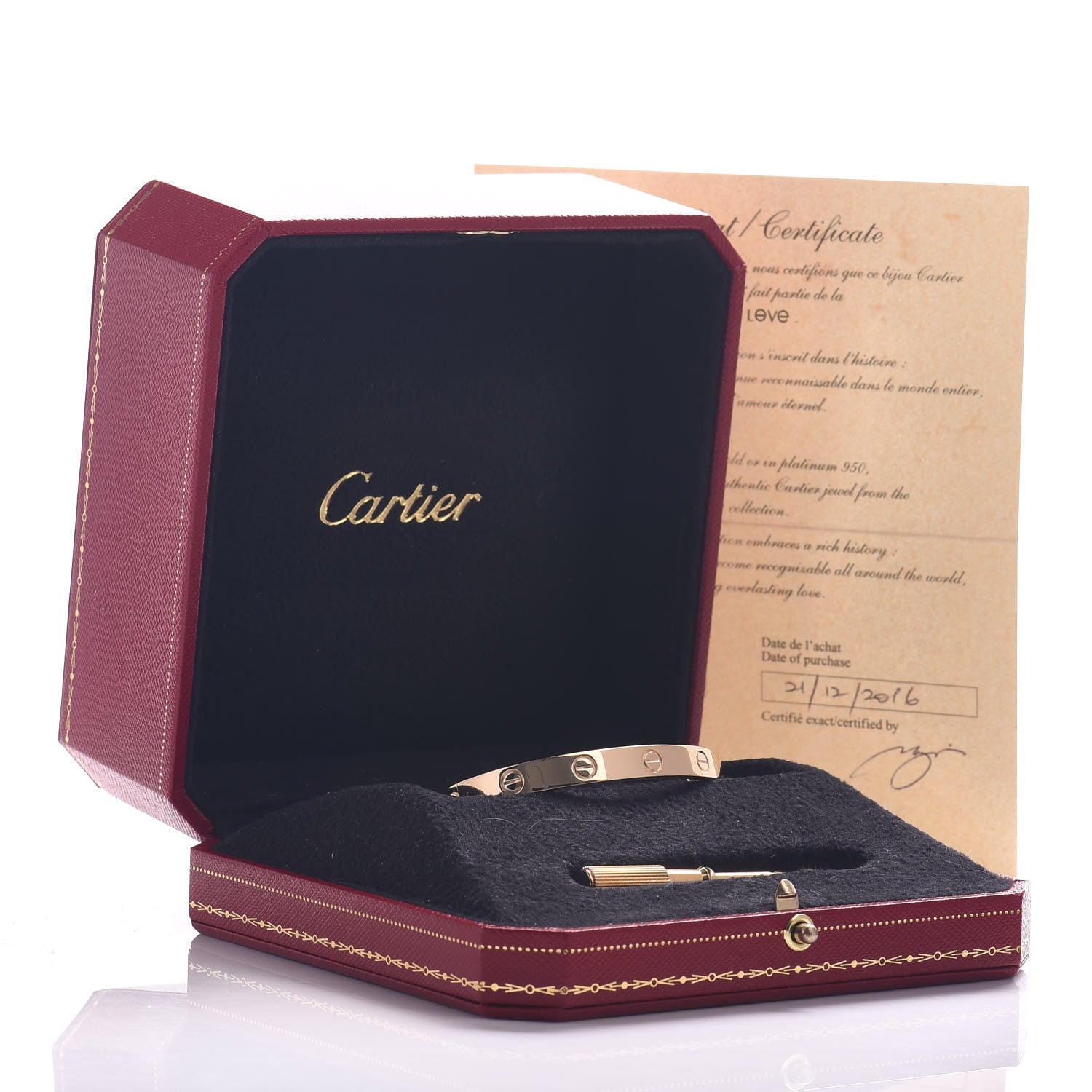 Cartier 18K Yellow Gold LOVE Bracelet 16 5 of 5