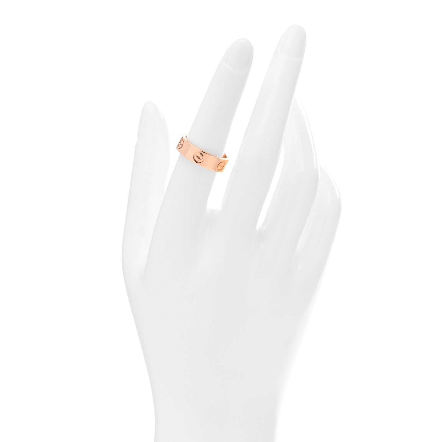 Cartier 18K Pink Gold 5.5mm LOVE Ring 54 6.75 2 of 5